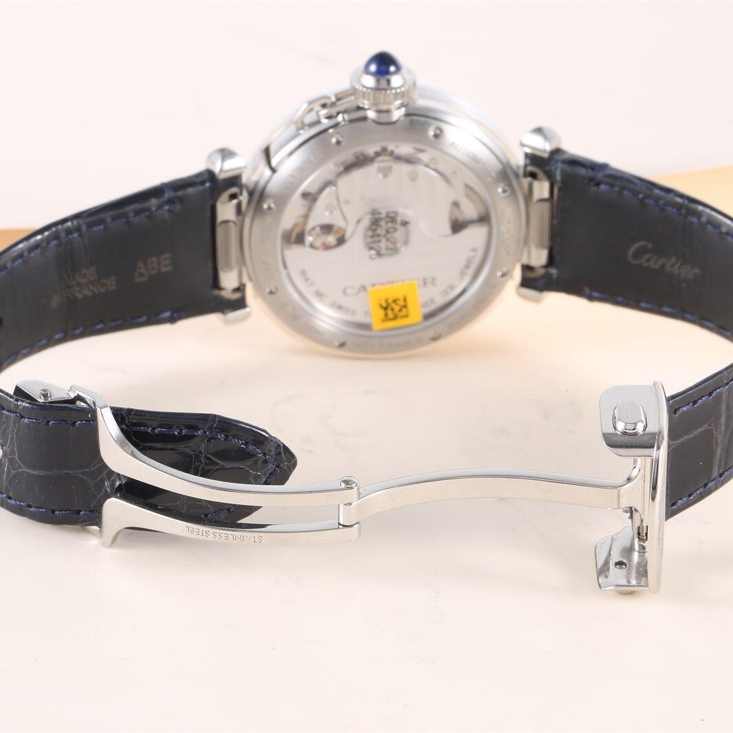 Pasha De Cartier Ladies 30mm Grey RG SS/LE White Dial AF Quartz