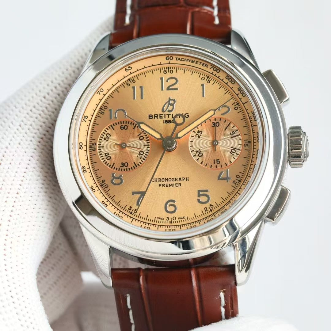Premier B01 Chronograph 42mm SS/LE Beige Dial BLSF V2 A7750 Mod
