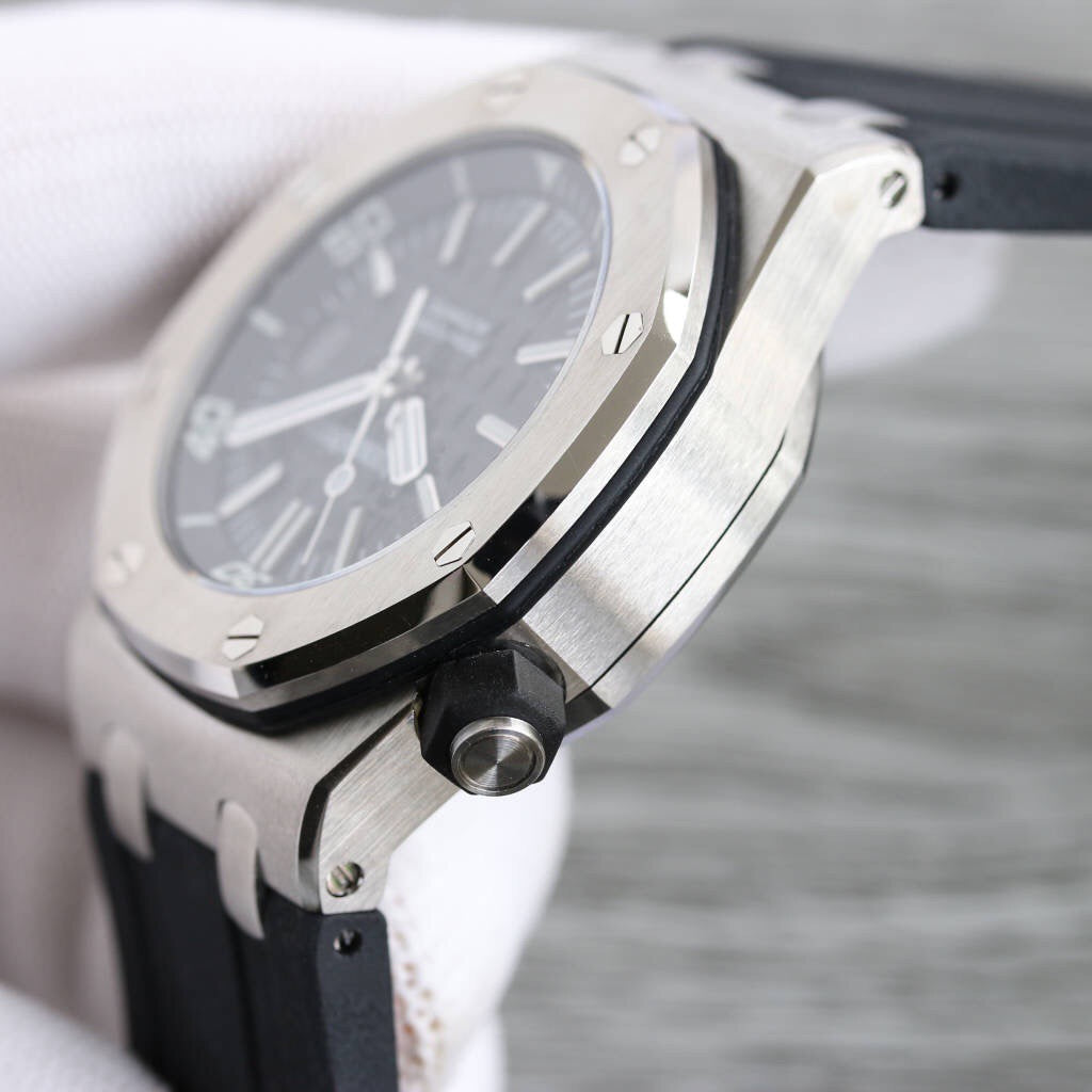 Royal Oak Offshore Diver 15703 42mm SS/RU Black/Stk APSF SA3120 Super Clone