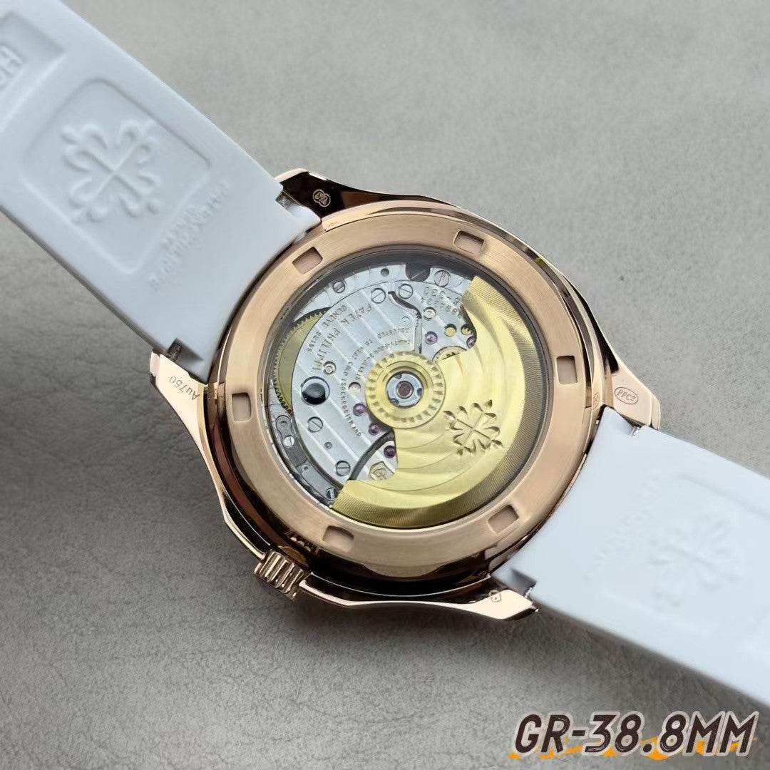 Aquanaut Ladies 35.6mm Dia RG/RU White Dial PPF A324